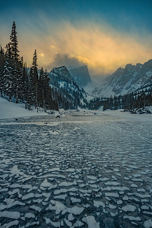 Ice Patterns at Dream Lake