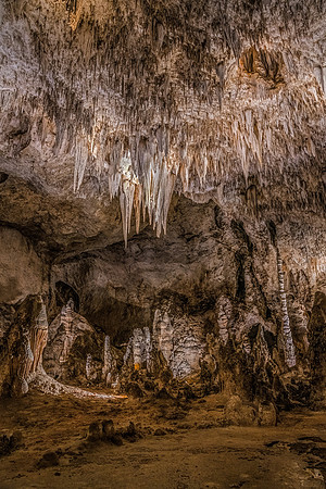 Pointing Down - Carlsbad Cavern